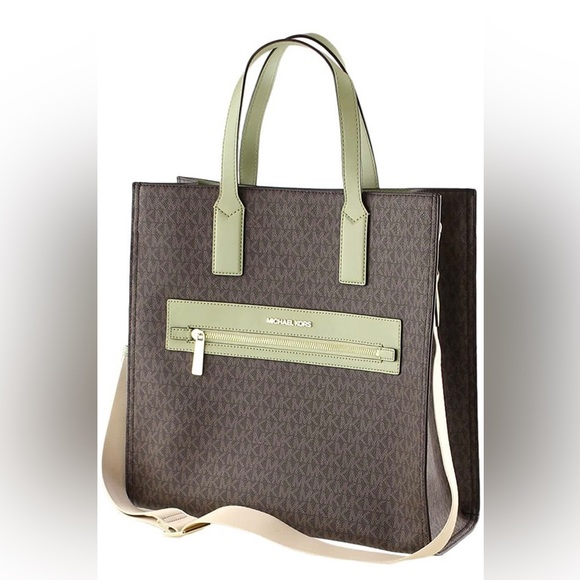Michael Kors Kenly Large Tote Shoulder Bag (Light Sage) - Picture 7 of 9